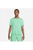 CAMISETA DE CORRIDA NIKE DRI-FIT MILER MASCULINA - Verde/prata