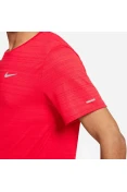 CAMISETA DE CORRIDA NIKE DRI-FIT MILER MASCULINA - Vermelho
