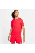CAMISETA DE CORRIDA NIKE DRI-FIT MILER MASCULINA - Vermelho