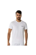 CAMISETA DE TREINO MIZUNO BASIC LOGO MASCULINA - Branco
