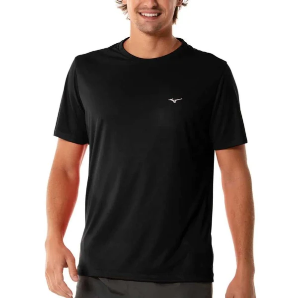 CAMISETA DE TREINO MIZUNO ENERGY MASCULINA - Preto