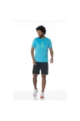 CAMISETA DE TREINO MIZUNO FOCUS STAMP MASCULINA - Azul