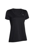 CAMISETA DE TREINO TECH SHORT SLEEV V NECK UNDER ARMOUR FEMININA - Preto