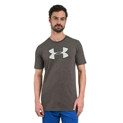 CAMISETA DE TREINO UNDER ARMOUR BIG LOGO SS MASCULINA - Chumbo CAMISETA DE TREINO UNDER ARMOUR BIG LOGO SS MASCULINA - Chumbo