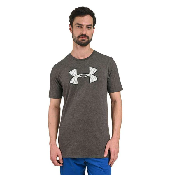 CAMISETA DE TREINO UNDER ARMOUR BIG LOGO SS MASCULINA - Chumbo CAMISETA DE TREINO UNDER ARMOUR BIG LOGO SS MASCULINA - Chumbo
