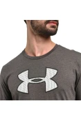 CAMISETA DE TREINO UNDER ARMOUR BIG LOGO SS MASCULINA - Chumbo CAMISETA DE TREINO UNDER ARMOUR BIG LOGO SS MASCULINA - Chumbo