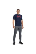 CAMISETA DE TREINO UNDER ARMOUR BIG LOGO SS MASCULINA - Marinho CAMISETA DE TREINO UNDER ARMOUR BIG LOGO SS MASCULINA - Marinho