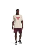 CAMISETA DE TREINO UNDER ARMOUR ROCK BRAHMA BULL MASCULINA - Bege