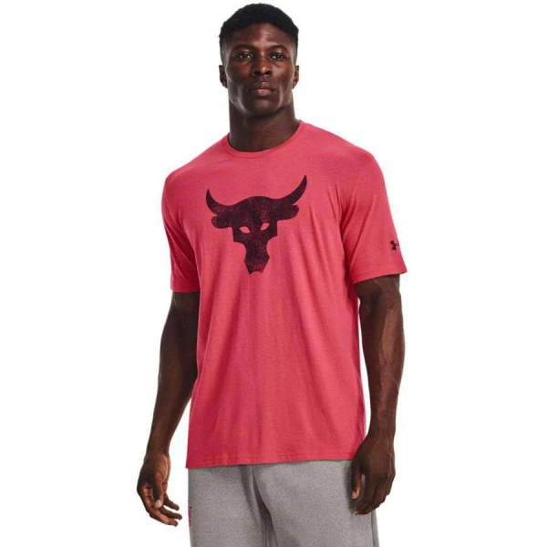 CAMISETA DE TREINO UNDER ARMOUR ROCK BRAHMA BULL MASCULINA - Vermelho