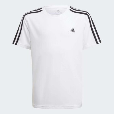 CAMISETA DESIGNED 2 MOVE 3-STRIPES (JUVENIL) INFANTIL - Branco