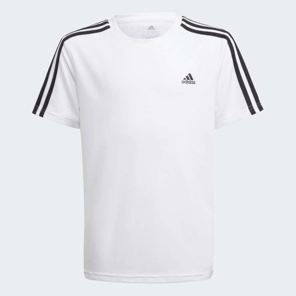 CAMISETA DESIGNED 2 MOVE 3-STRIPES (JUVENIL) INFANTIL - Branco