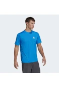 CAMISETA ESPORTIVA AEROREADY DESIGNED TO MOVE ADIDAS MASCULINA - Azul CAMISETA ESPORTIVA AEROREADY DESIGNED TO MOVE ADIDAS MASCULINA - Azul