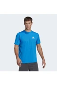 CAMISETA ESPORTIVA AEROREADY DESIGNED TO MOVE ADIDAS MASCULINA - Azul CAMISETA ESPORTIVA AEROREADY DESIGNED TO MOVE ADIDAS MASCULINA - Azul