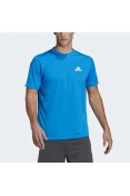 CAMISETA ESPORTIVA AEROREADY DESIGNED TO MOVE ADIDAS MASCULINA - Azul CAMISETA ESPORTIVA AEROREADY DESIGNED TO MOVE ADIDAS MASCULINA - Azul