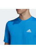 CAMISETA ESPORTIVA AEROREADY DESIGNED TO MOVE ADIDAS MASCULINA - Azul CAMISETA ESPORTIVA AEROREADY DESIGNED TO MOVE ADIDAS MASCULINA - Azul