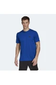 CAMISETA ESPORTIVA AEROREADY DESIGNED TO MOVE ADIDAS MASCULINA - Azul royal CAMISETA ESPORTIVA AEROREADY DESIGNED TO MOVE ADIDAS MASCULINA - Azul royal