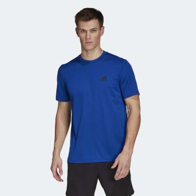 CAMISETA ESPORTIVA AEROREADY DESIGNED TO MOVE ADIDAS MASCULINA - Azul royal CAMISETA ESPORTIVA AEROREADY DESIGNED TO MOVE ADIDAS MASCULINA - Azul royal