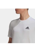 CAMISETA ESPORTIVA AEROREADY DESIGNED TO MOVE ADIDAS MASCULINA - Branco CAMISETA ESPORTIVA AEROREADY DESIGNED TO MOVE ADIDAS MASCULINA - Branco