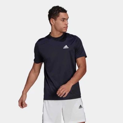 CAMISETA ESPORTIVA AEROREADY DESIGNED TO MOVE ADIDAS MASCULINA - Marinho CAMISETA ESPORTIVA AEROREADY DESIGNED TO MOVE ADIDAS MASCULINA - Marinho