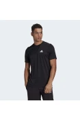CAMISETA ESPORTIVA AEROREADY DESIGNED TO MOVE ADIDAS MASCULINA - Preto CAMISETA ESPORTIVA AEROREADY DESIGNED TO MOVE ADIDAS MASCULINA - Preto