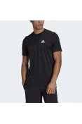 CAMISETA ESPORTIVA AEROREADY DESIGNED TO MOVE ADIDAS MASCULINA - Preto CAMISETA ESPORTIVA AEROREADY DESIGNED TO MOVE ADIDAS MASCULINA - Preto