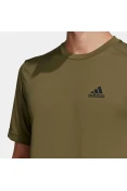 CAMISETA ESPORTIVA AEROREADY DESIGNED TO MOVE ADIDAS MASCULINA - Verde CAMISETA ESPORTIVA AEROREADY DESIGNED TO MOVE ADIDAS MASCULINA - Verde