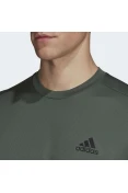 CAMISETA ESPORTIVA AEROREADY DESIGNED TO MOVE ADIDAS MASCULINA - Verde/preto CAMISETA ESPORTIVA AEROREADY DESIGNED TO MOVE ADIDAS MASCULINA - Verde/preto