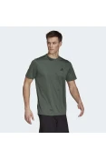 CAMISETA ESPORTIVA AEROREADY DESIGNED TO MOVE ADIDAS MASCULINA - Verde/preto CAMISETA ESPORTIVA AEROREADY DESIGNED TO MOVE ADIDAS MASCULINA - Verde/preto