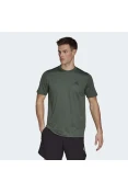 CAMISETA ESPORTIVA AEROREADY DESIGNED TO MOVE ADIDAS MASCULINA - Verde/preto CAMISETA ESPORTIVA AEROREADY DESIGNED TO MOVE ADIDAS MASCULINA - Verde/preto