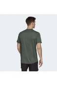 CAMISETA ESPORTIVA AEROREADY DESIGNED TO MOVE ADIDAS MASCULINA - Verde/preto CAMISETA ESPORTIVA AEROREADY DESIGNED TO MOVE ADIDAS MASCULINA - Verde/preto