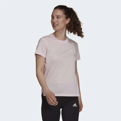 CAMISETA ESPORTIVA DESIGNED 2 MOVE 3-STRIPES ADIDAS FEMININA - Rosa CAMISETA ESPORTIVA DESIGNED 2 MOVE 3-STRIPES ADIDAS FEMININA - Rosa