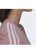 CAMISETA ESPORTIVA DESIGNED 2 MOVE 3-STRIPES ADIDAS FEMININA - Rosa/branco CAMISETA ESPORTIVA DESIGNED 2 MOVE 3-STRIPES ADIDAS FEMININA - Rosa/branco