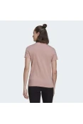 CAMISETA ESPORTIVA DESIGNED 2 MOVE 3-STRIPES ADIDAS FEMININA - Rosa/branco CAMISETA ESPORTIVA DESIGNED 2 MOVE 3-STRIPES ADIDAS FEMININA - Rosa/branco
