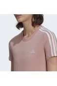 CAMISETA ESPORTIVA DESIGNED 2 MOVE 3-STRIPES ADIDAS FEMININA - Rosa/branco CAMISETA ESPORTIVA DESIGNED 2 MOVE 3-STRIPES ADIDAS FEMININA - Rosa/branco