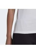 CAMISETA ESSENTIALS LOGO ADIDAS FEMININA - Branco/preto