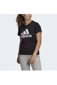 CAMISETA ESSENTIALS LOGO ADIDAS FEMININA - Preto/branco
