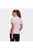 CAMISETA ESSENTIALS LOGO ADIDAS FEMININA - Rosa/branco