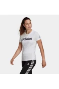 CAMISETA ESSENTIALS SLIM LOGO ADIDAS FEMININA - Branco