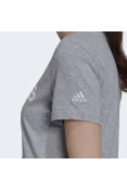 CAMISETA ESSENTIALS SLIM LOGO ADIDAS FEMININA - Cinza