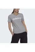 CAMISETA ESSENTIALS SLIM LOGO ADIDAS FEMININA - Cinza