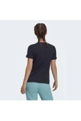 CAMISETA ESSENTIALS SLIM LOGO ADIDAS FEMININA - Marinho