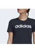 CAMISETA ESSENTIALS SLIM LOGO ADIDAS FEMININA - Marinho