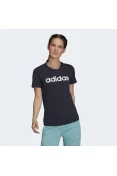 CAMISETA ESSENTIALS SLIM LOGO ADIDAS FEMININA - Marinho
