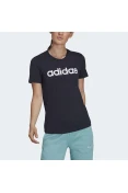 CAMISETA ESSENTIALS SLIM LOGO ADIDAS FEMININA - Marinho