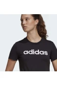 CAMISETA ESSENTIALS SLIM LOGO ADIDAS FEMININA - Preto
