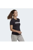 CAMISETA ESSENTIALS SLIM LOGO ADIDAS FEMININA - Preto