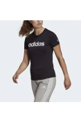 CAMISETA ESSENTIALS SLIM LOGO ADIDAS FEMININA - Preto