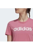 CAMISETA ESSENTIALS SLIM LOGO ADIDAS FEMININA - Rosa