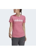 CAMISETA ESSENTIALS SLIM LOGO ADIDAS FEMININA - Rosa