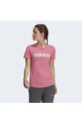 CAMISETA ESSENTIALS SLIM LOGO ADIDAS FEMININA - Rosa